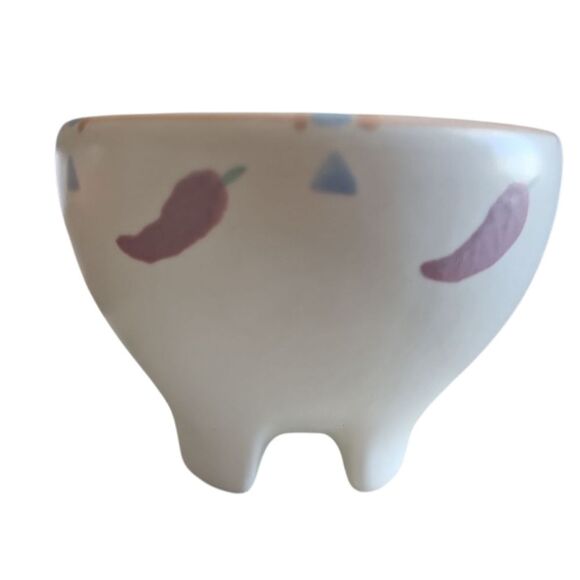 Taos Ceramic Chip & Dip Bowl Southwestern Artisan Pottery Crafted In The USA - Picture 6 of 16